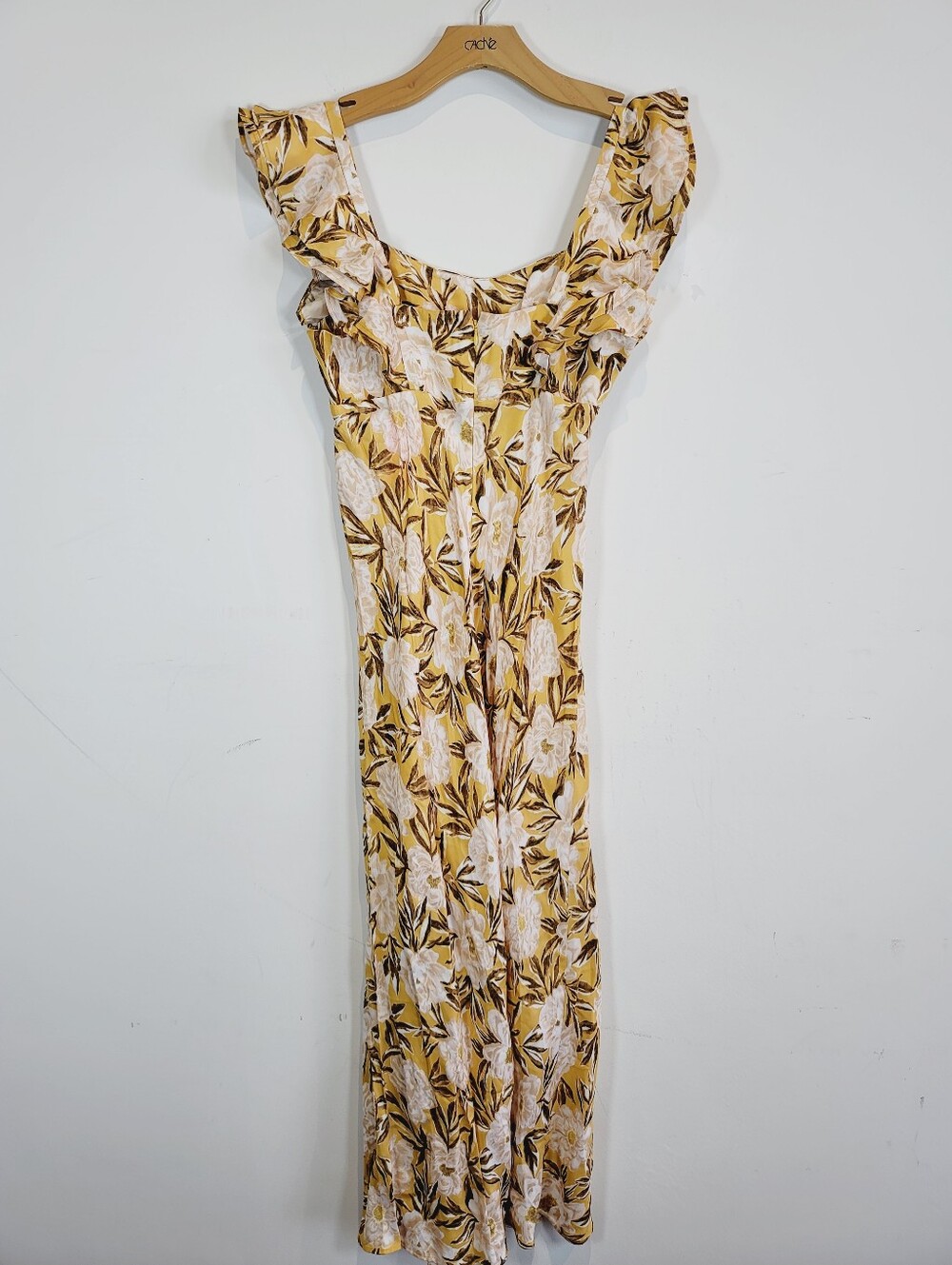 Madewell Angelina Yellow Floral Dress, Size 4 - Picture 2 of 6